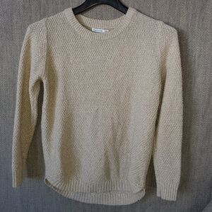 Pink Clover Cream Crew Neck Sweater